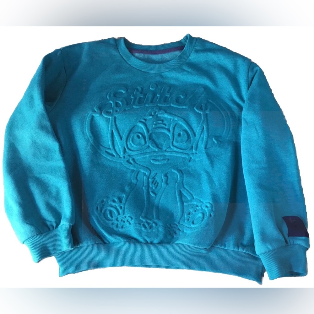 DISNEY Girls size 8 STITCH FAR OUT SWEATSHIRT NWOT